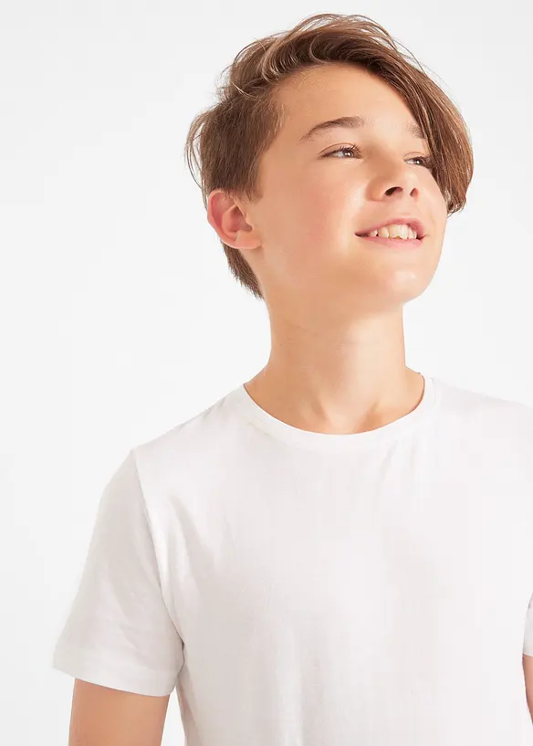 T-Shirt mit Bio-Baumwolle (3er Pack), bonprix