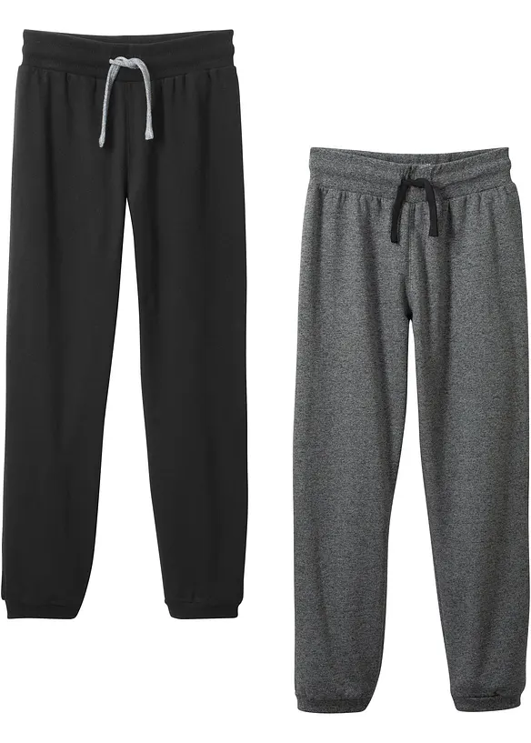 Jogginghose mit Baumwolle (2er Pack), bonprix