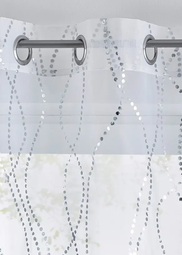 Voilage &agrave; imprim&eacute; brillant (1 pce), bonprix