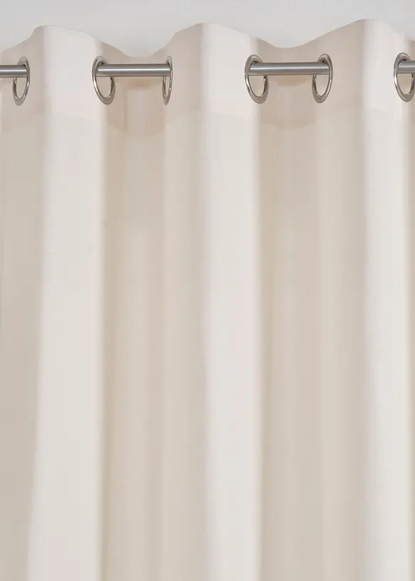 Vorhang in Leinen-Optik mit recyceltem Polyester (1er Pack), bonprix