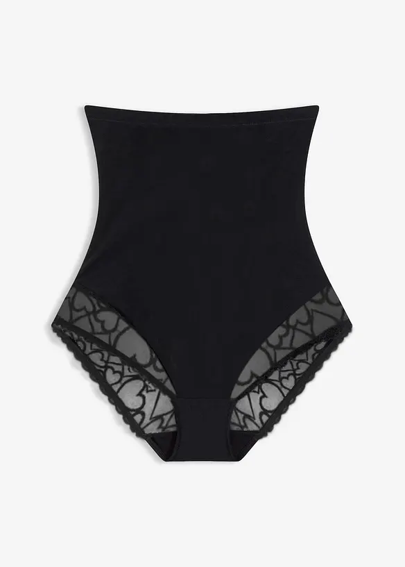 Slip sculptant avec dentelle c&oelig;urs, maintien fort, bonprix