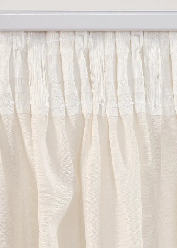 Vorhang in Leinen-Optik mit recyceltem Polyester (1er Pack), bonprix