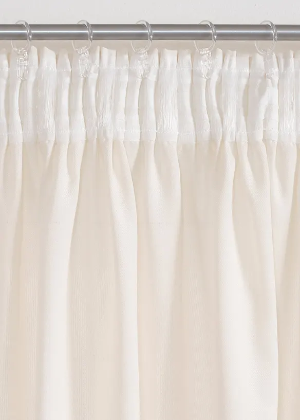 Vorhang in Leinen-Optik mit recyceltem Polyester (1er Pack), bonprix