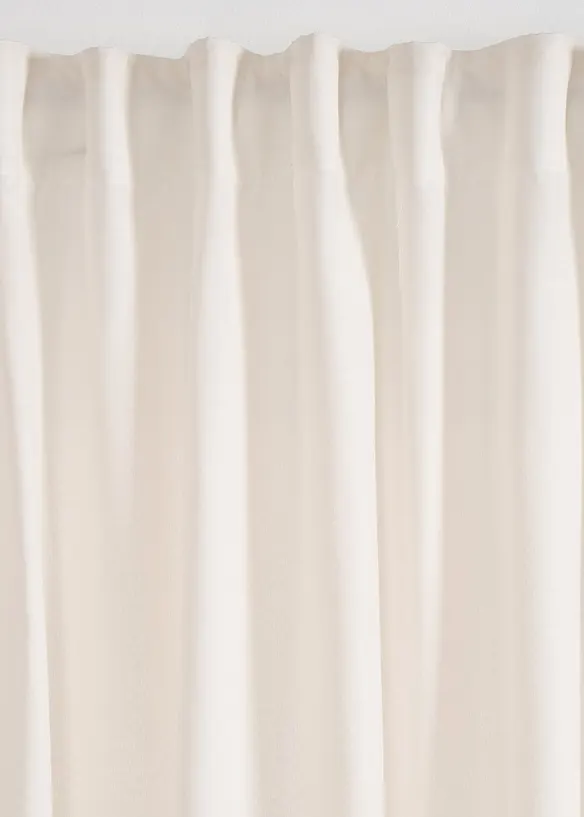 Vorhang in Leinen-Optik mit recyceltem Polyester (1er Pack), bonprix