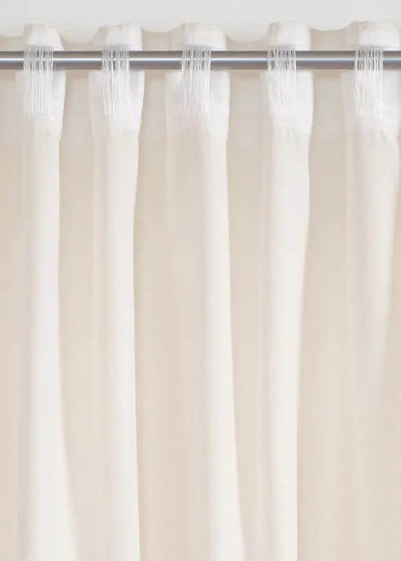 Vorhang in Leinen-Optik mit recyceltem Polyester (1er Pack), bonprix