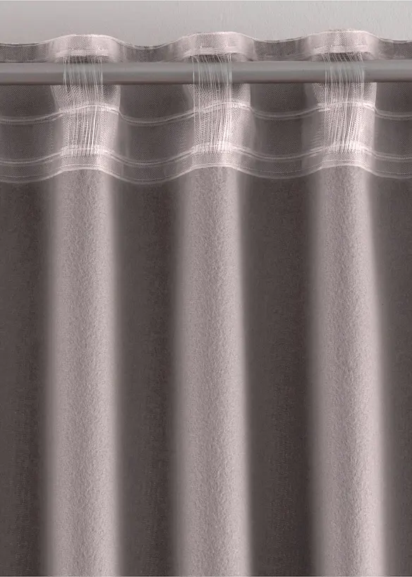 Rideau isolant avec envers en polaire douce, aussi en XXL (1 pce), bonprix