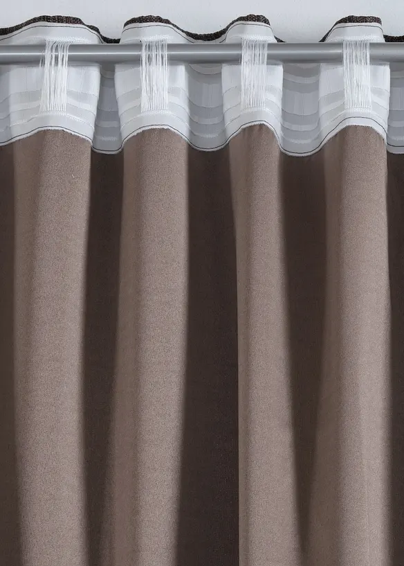 Abdunkelnder Vorhang mit edler Struktur (1er Pack), bonprix