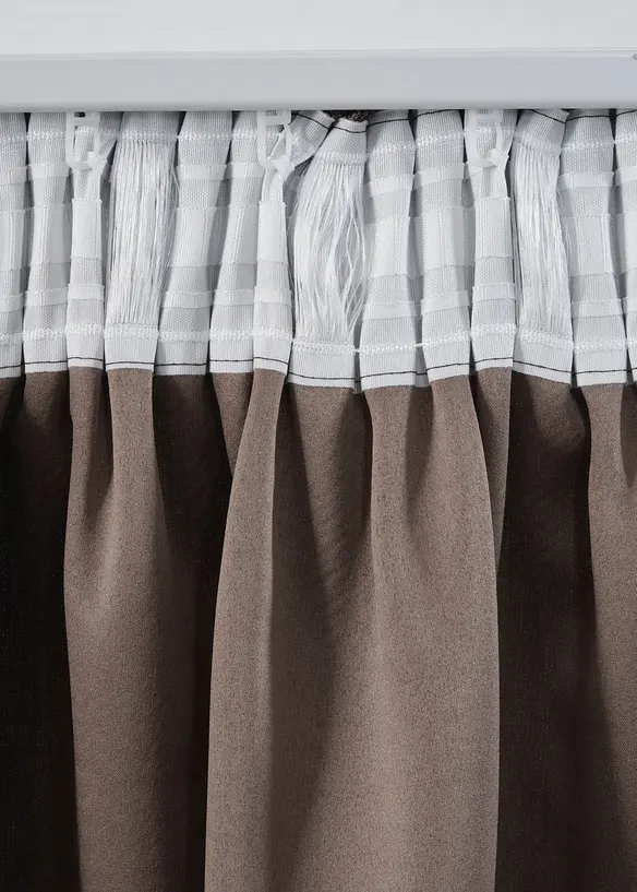 Abdunkelnder Vorhang mit edler Struktur (1er Pack), bonprix