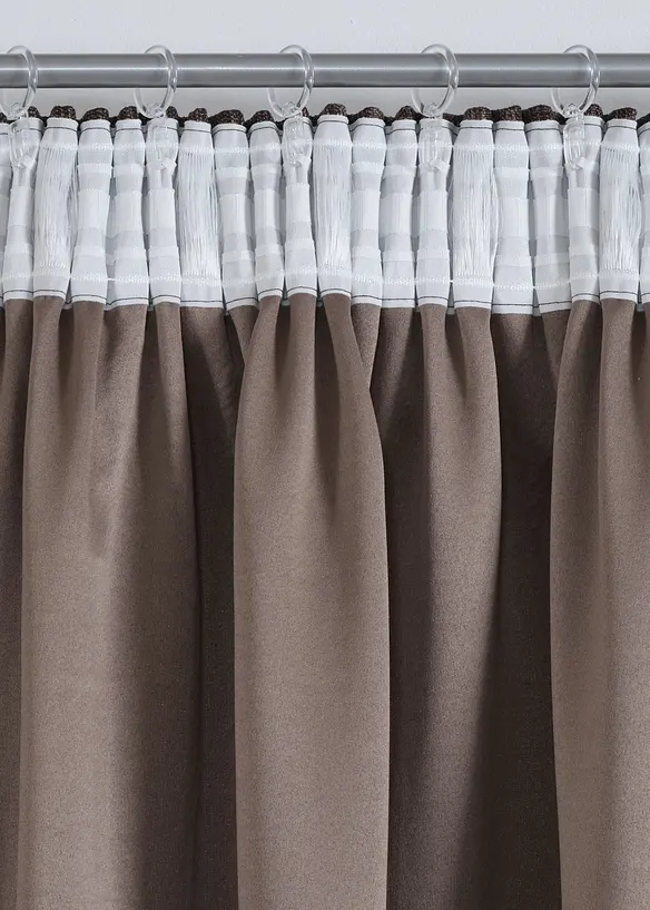 Abdunkelnder Vorhang mit edler Struktur (1er Pack), bonprix
