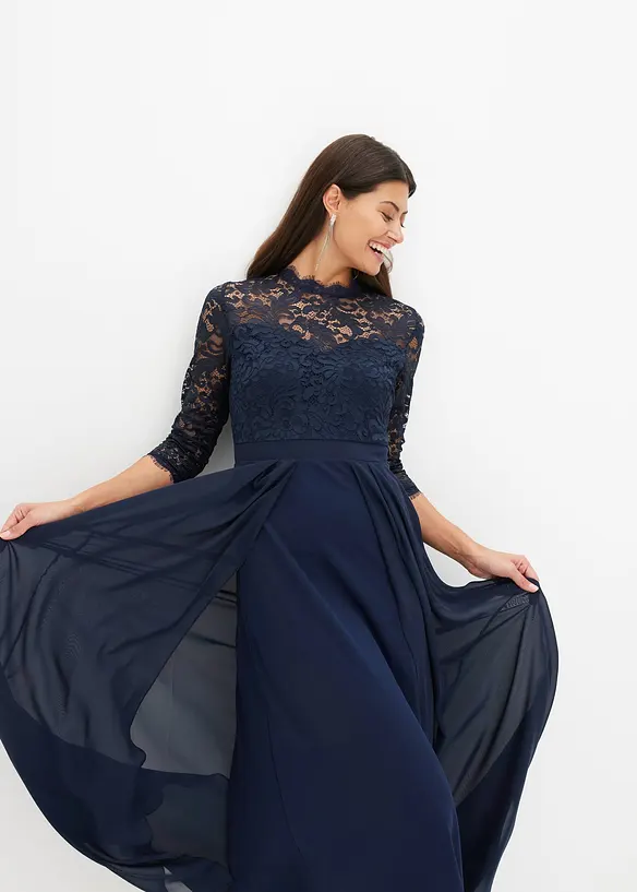 Maxikleid mit Spitze, bonprix