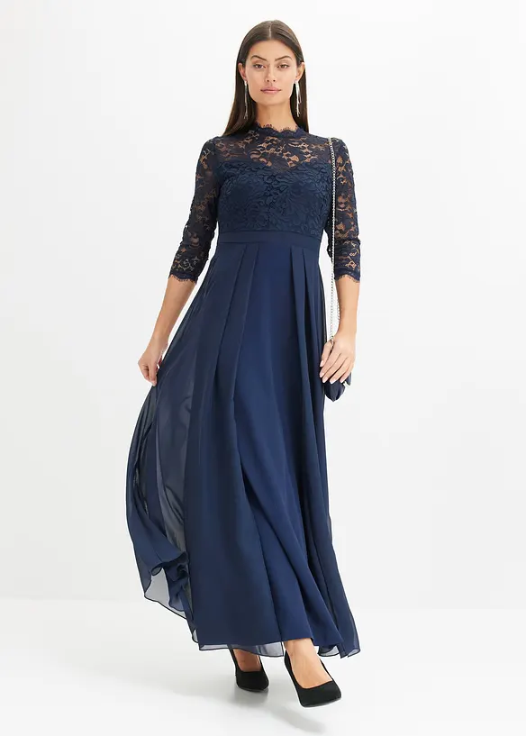 Maxikleid mit Spitze, bonprix