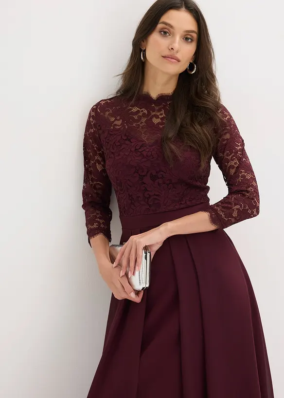 Maxikleid mit Spitze, bonprix