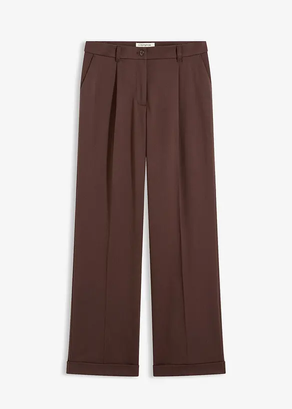 Pantalon large &agrave; pinces, bonprix