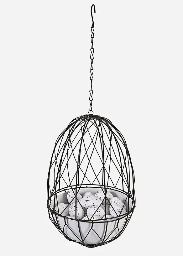 Corbeille d&rsquo;&oelig;ufs d&eacute;co &agrave; suspendre (ens. 27&nbsp;pces), bonprix