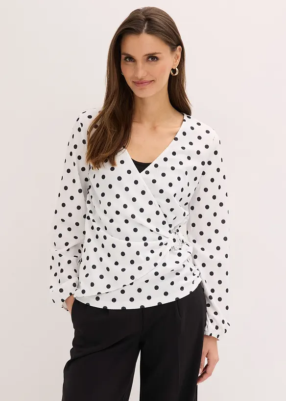 T-shirt manches longues en jersey textur&eacute;, bonprix