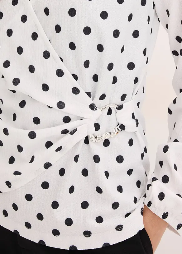 T-shirt manches longues en jersey textur&eacute;, bonprix