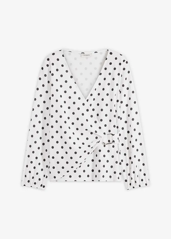 T-shirt manches longues en jersey textur&eacute;, bonprix