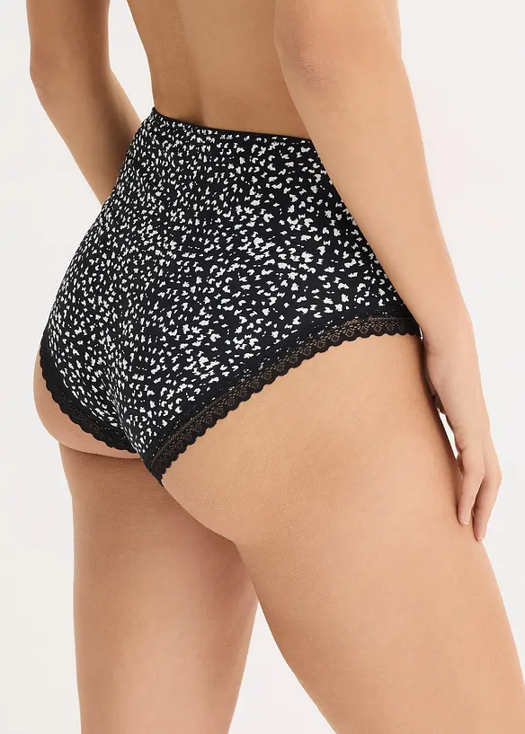 Maxipanty mit Spitze (4er Pack), bonprix