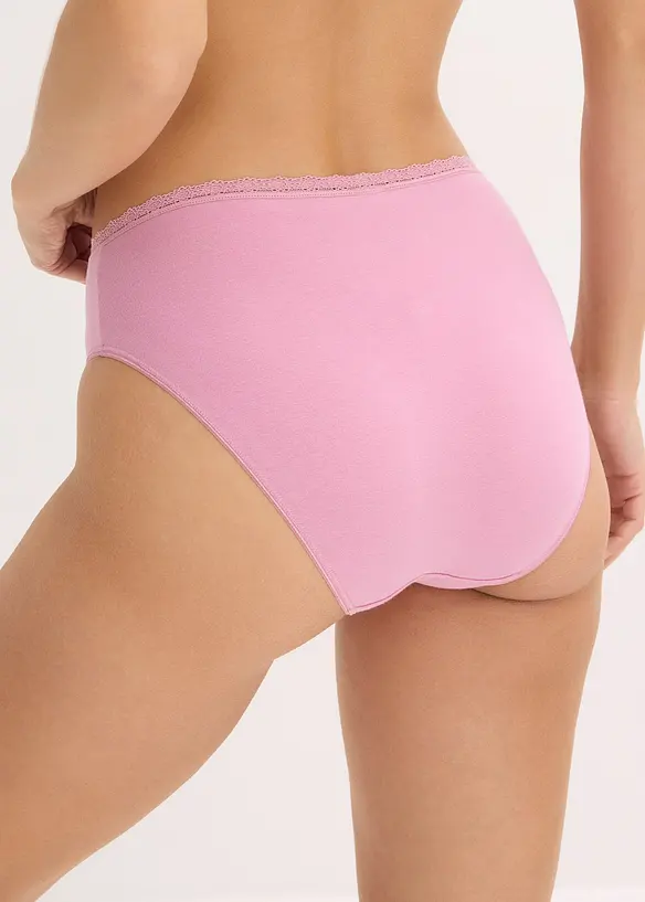Maxislip mit Spitze (4er Pack), bonprix