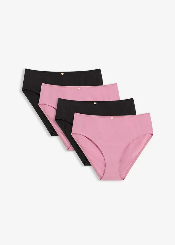 Maxislip mit Spitze (4er Pack), bonprix