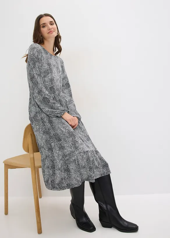 Midi-Jerseykleid aus Viskose-Mix, bonprix