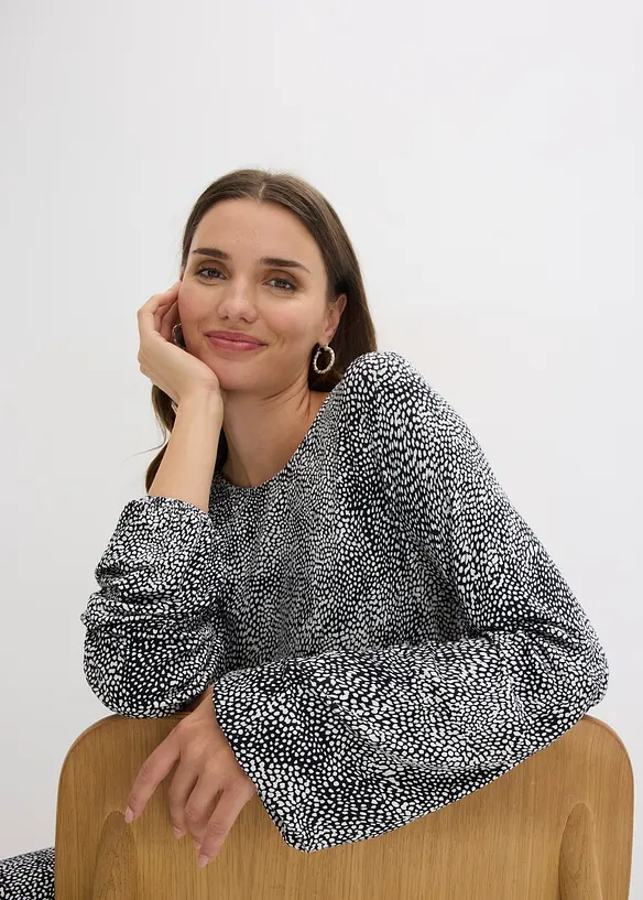 Midi-Jerseykleid aus Viskose-Mix, bonprix