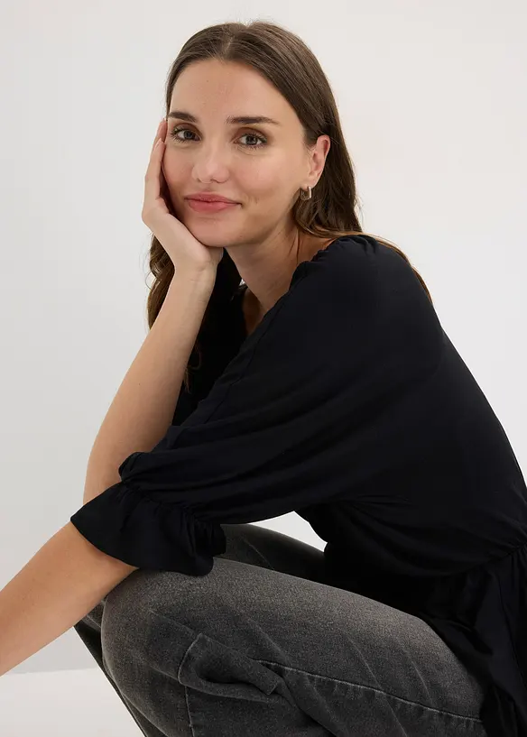 Tunika-Shirt aus Viskose-Mix, bonprix