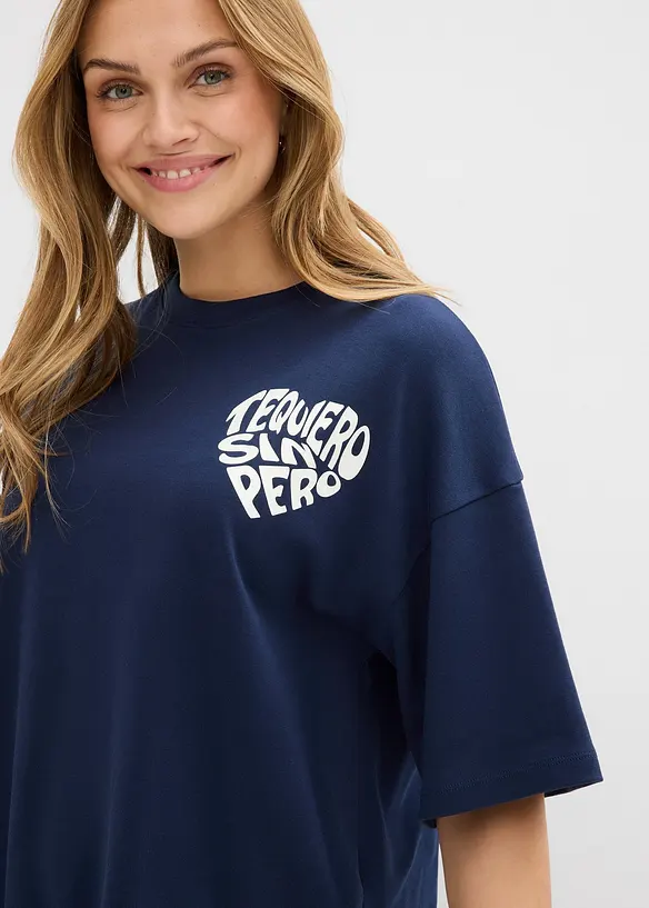Boxy-Shirt aus schwerer Baumwolle, bonprix