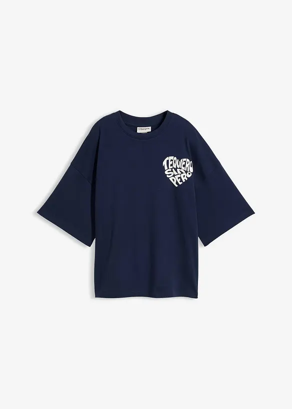 Boxy-Shirt aus schwerer Baumwolle, bonprix