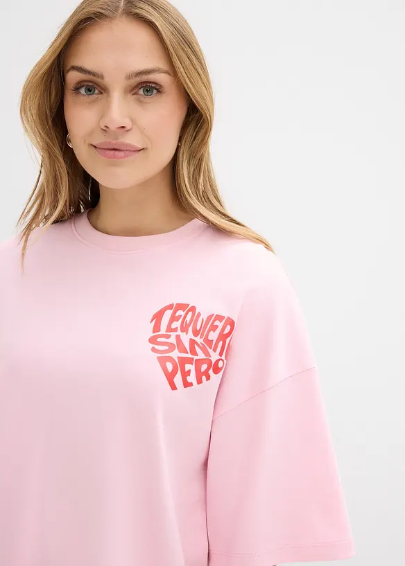Boxy-Shirt aus schwerer Baumwolle, bonprix