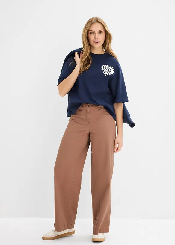 Boxy-Shirt aus schwerer Baumwolle, bonprix
