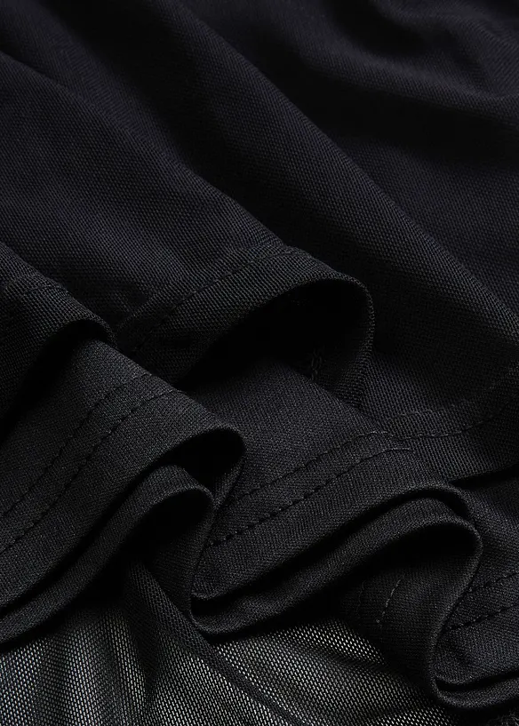 Robe en jersey avec empi&egrave;cement mesh, bonprix