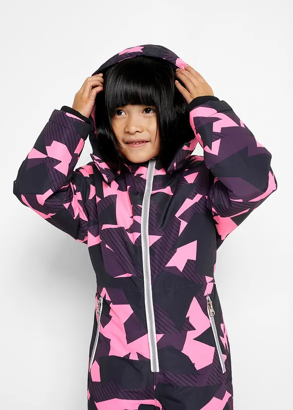 warm gef&uuml;tterter Schneeanzug mit abnehmbarer Kapuze, bonprix