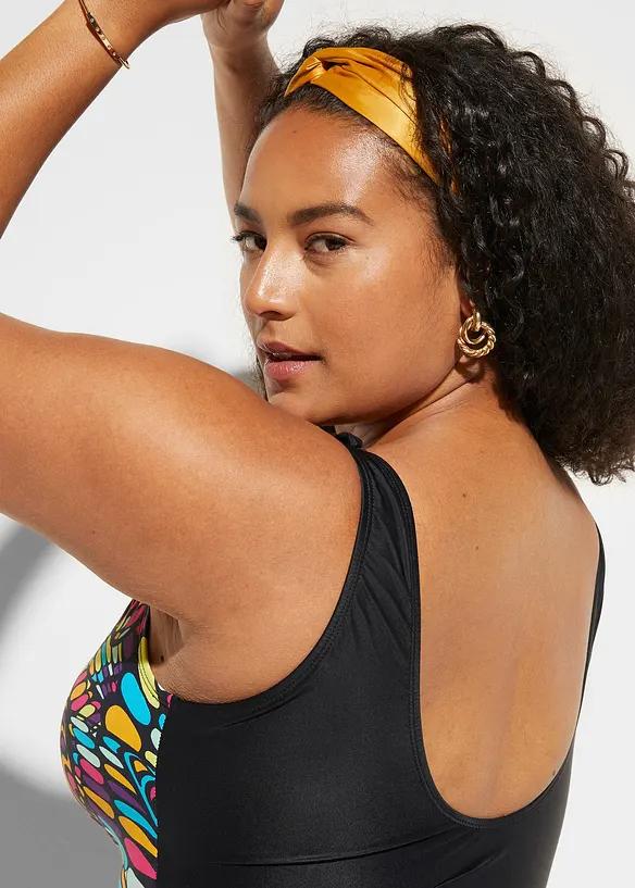 Medium Shape-Badeanzug mit R&uuml;schen, bonprix