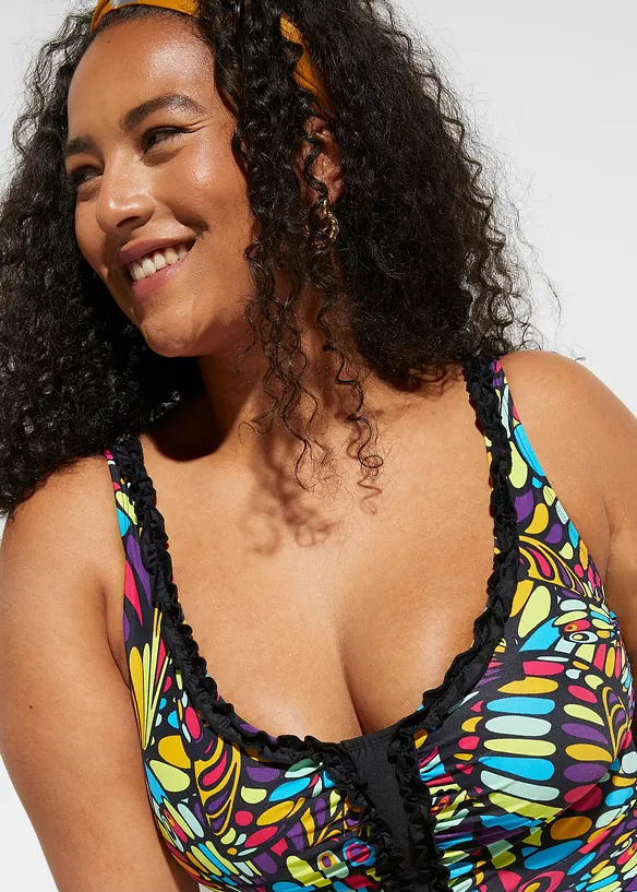 Medium Shape-Badeanzug mit R&uuml;schen, bonprix