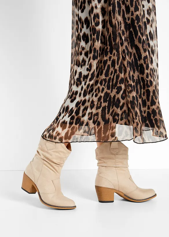 Cowboy-Boots mit Raffung, bonprix