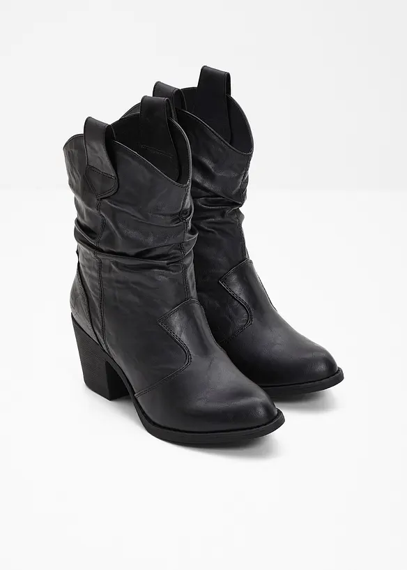 Cowboy-Boots mit Raffung, bonprix