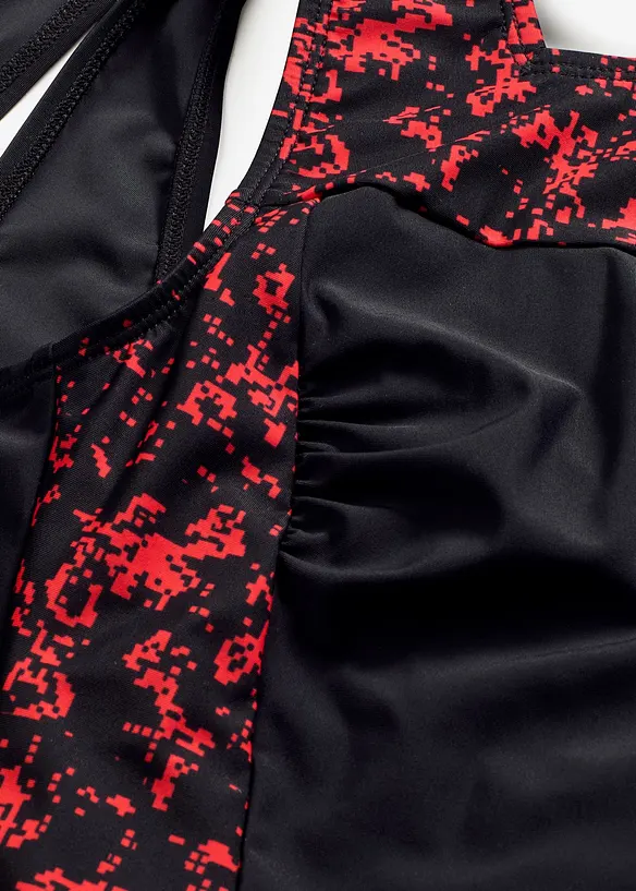 Maillot 1 pi&egrave;ce sculptant &agrave; encolure carr&eacute;e, maintien mod&eacute;r&eacute;, bonprix