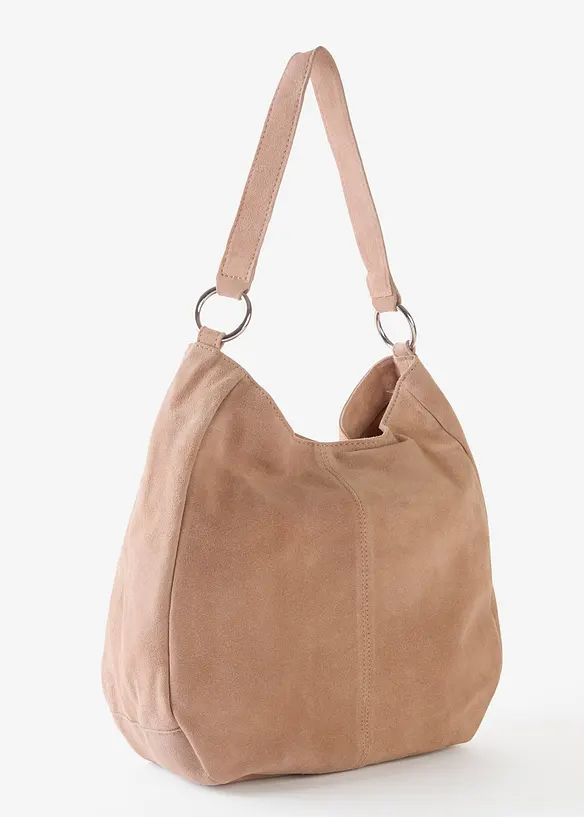 Sac en cuir velours avec sangle d&eacute;corative, bonprix