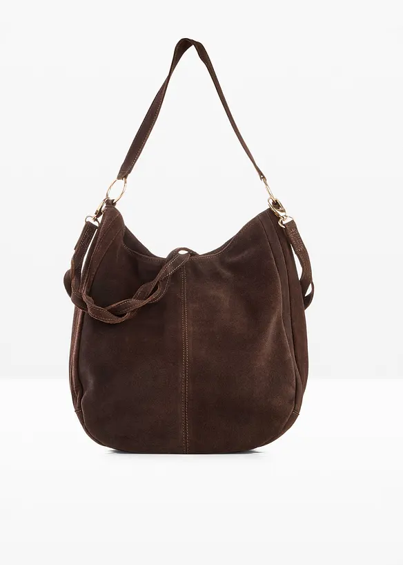 Sac en cuir velours avec sangle d&eacute;corative, bonprix