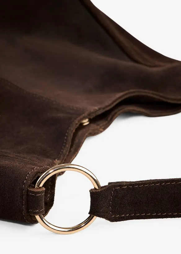 Sac en cuir velours avec sangle d&eacute;corative, bonprix