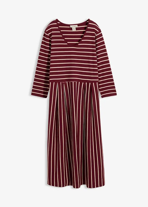 Baumwoll-Jerseykleid, Midil&auml;nge, bonprix