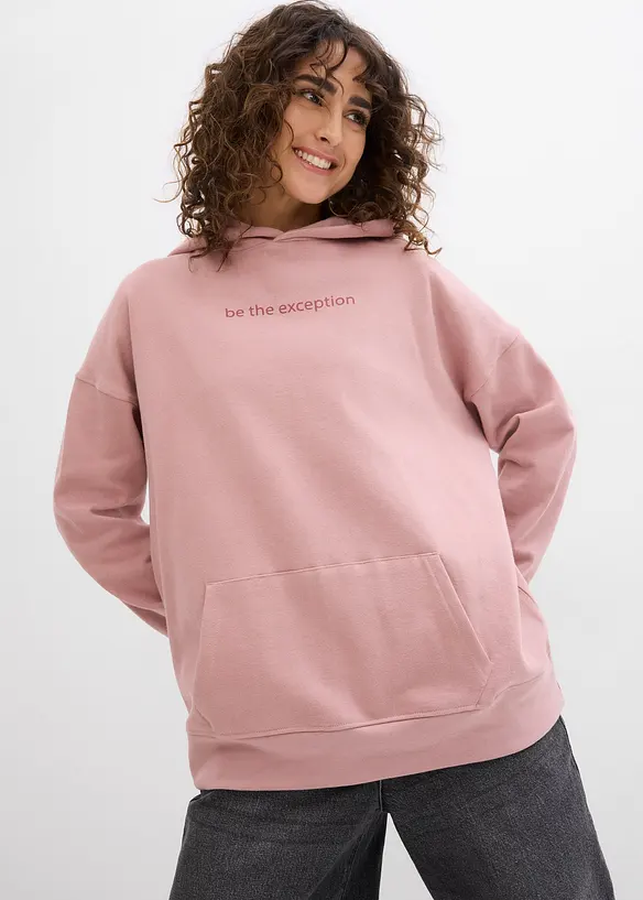 Sweat &agrave; capuche oversize 100% coton, bonprix
