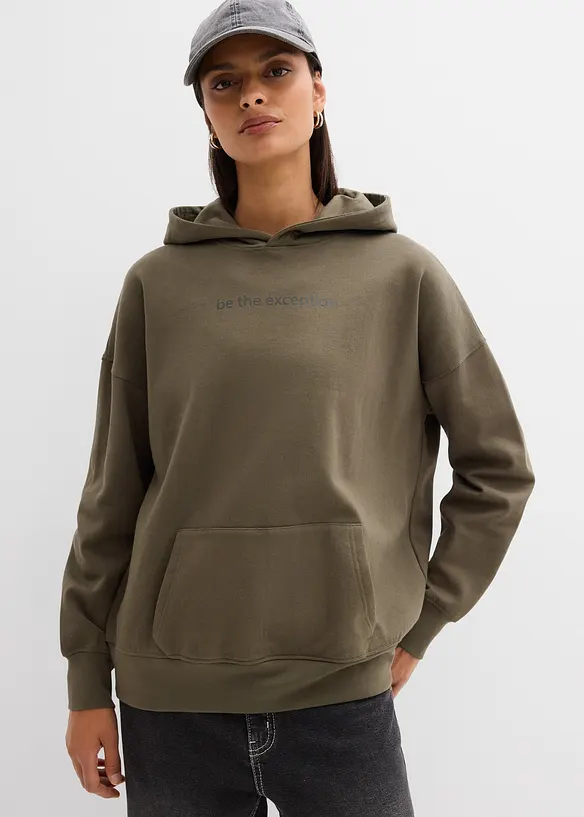 Oversize Hoodie aus reiner Bio-Baumwolle, bonprix