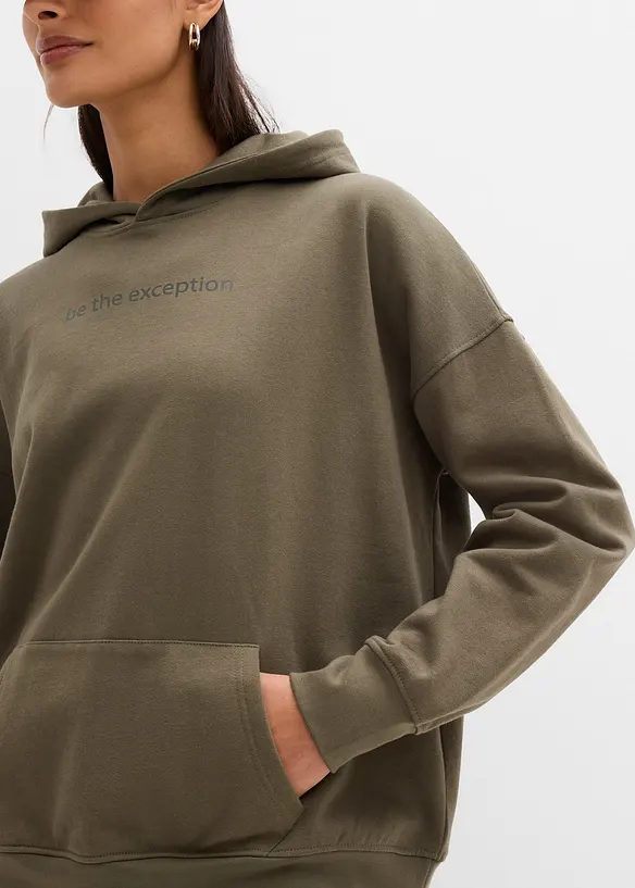 Oversize Hoodie aus reiner Bio-Baumwolle, bonprix