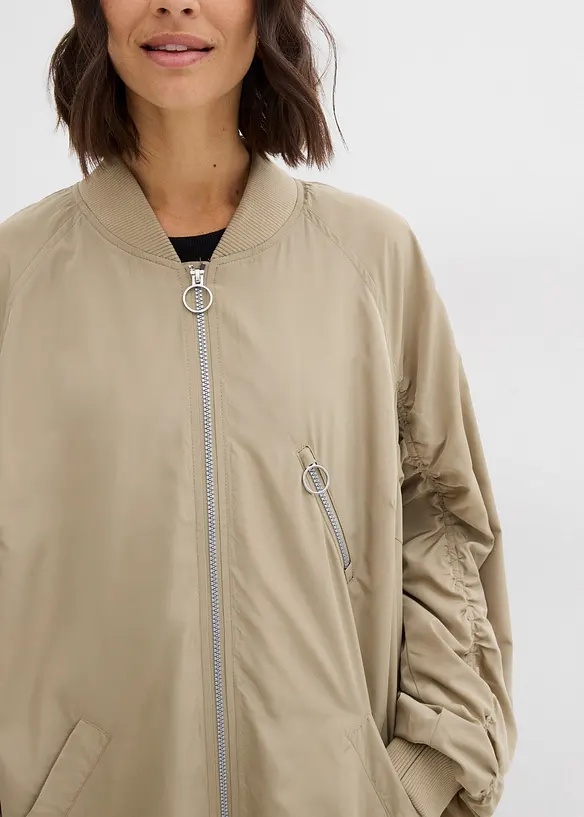 Manteau l&eacute;ger avec col en bord-c&ocirc;tes, bonprix