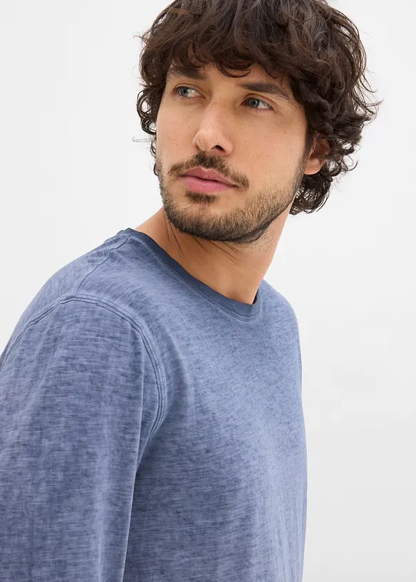 Langarmshirt aus Bio-Baumwolle (2er Pack), bonprix