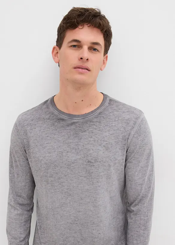 Lot de 2 T-shirts manches longues, bonprix