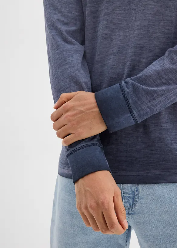 Langarmshirt aus Bio-Baumwolle (2er Pack), bonprix