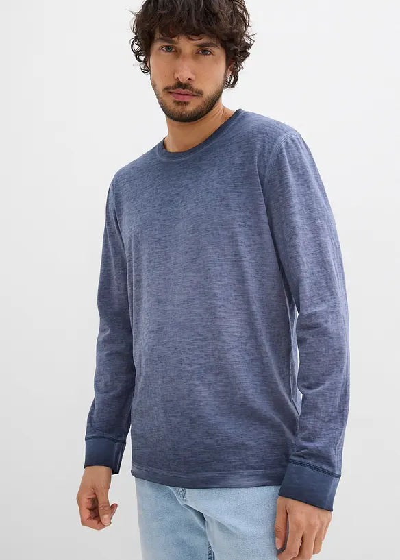 Langarmshirt aus Bio-Baumwolle (2er Pack), bonprix